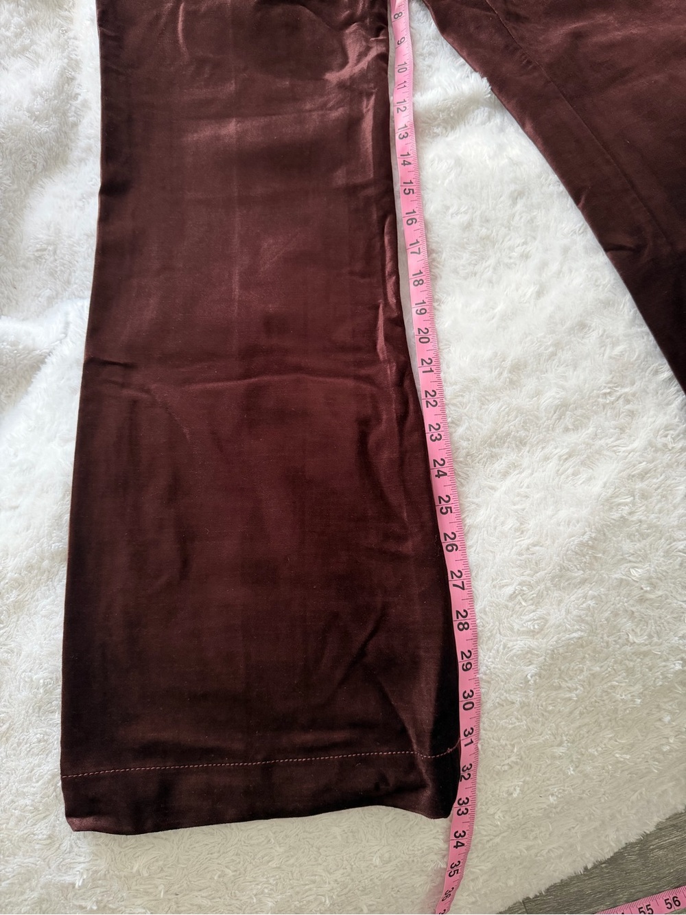 New Velvet Pants in Dark Chocolate Brown - Picture 5 of 5